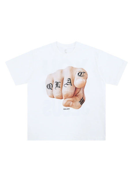 Liber Summer Men's Printed Letter T-shirts
