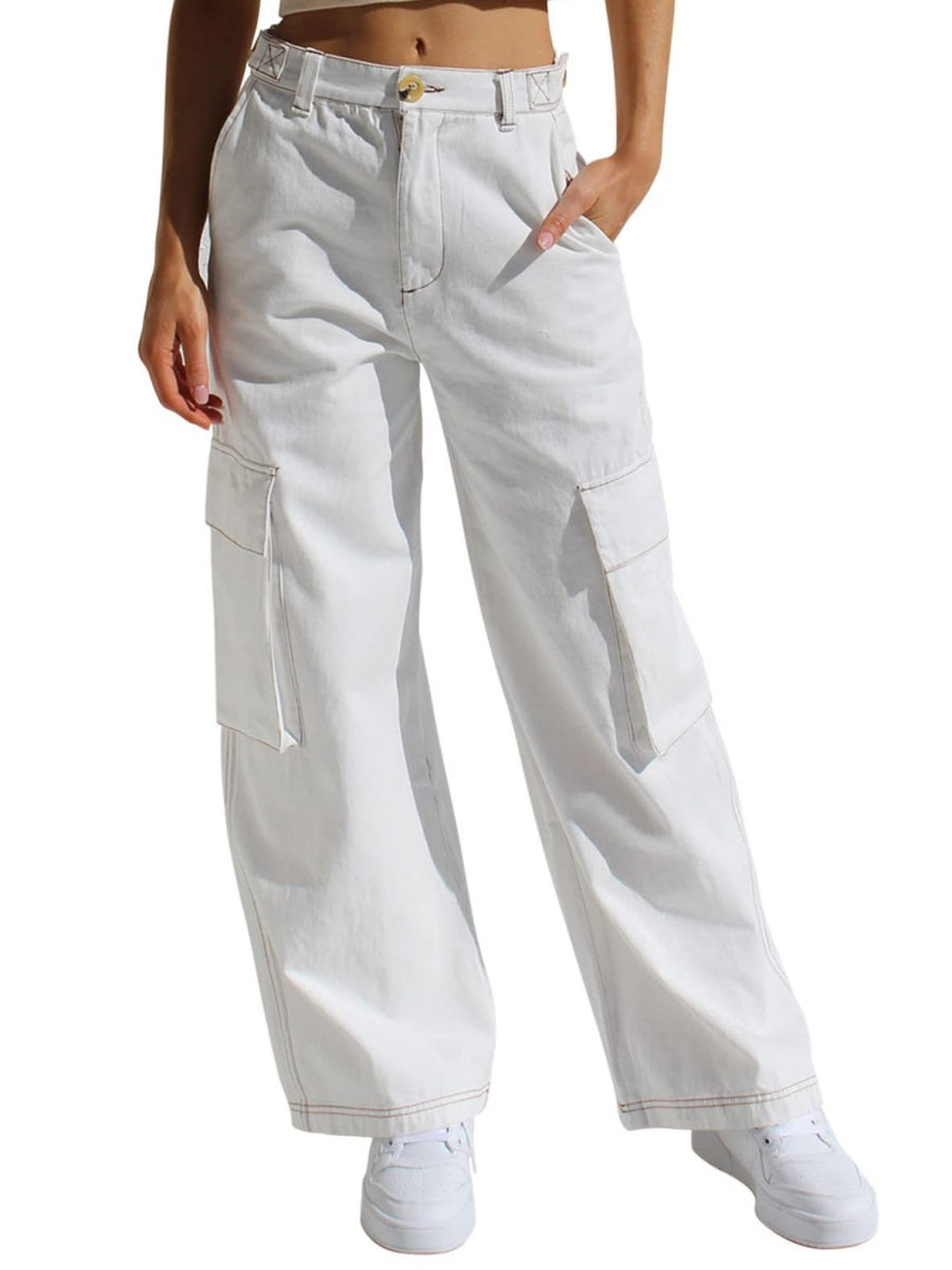 Straight-leg Denim Jeans