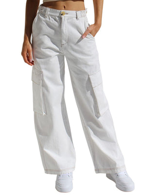 Straight-leg Denim Jeans