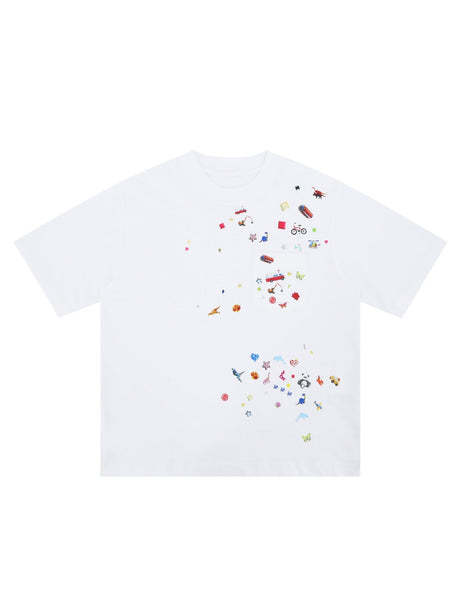 Liber Summer Men's Printed Cartoon T-shirts