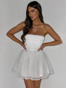 Liber Summer Women's Backless Solid Color Mini&Short Dresses