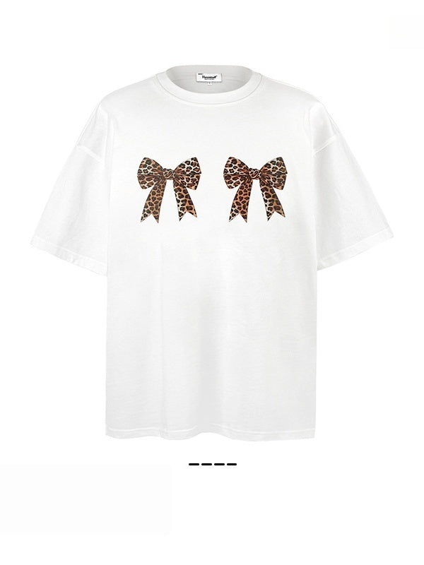 Liber Summer Women's Printed Bow T-shirts
