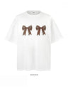Liber Summer Women's Printed Bow T-shirts