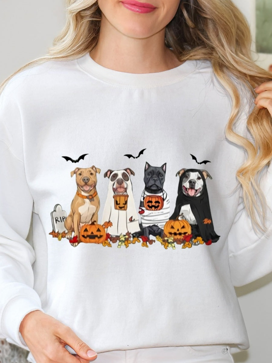 Halloween Pullover Printed Sweatshirt
