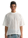 Liber Summer Men's Hollow pattern Floral T-shirts