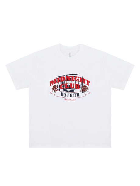 Liber Summer Men's Printed Letter T-shirts