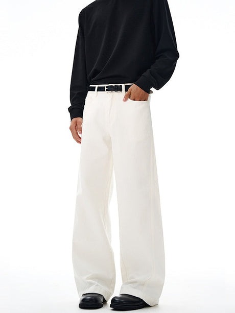 Liber Autumn Men's Pocket decoration Solid Color Pants