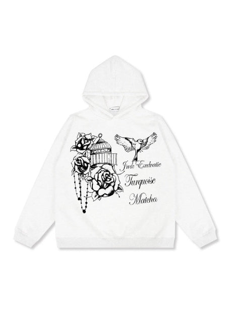 Liber Autumn Neutral wear Printed Letter Sweatshirts&Hoodies