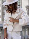Solid Color Wool Suit Collar Jackets