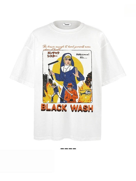 Liber Summer Neutral Printed Cartoon T-shirts