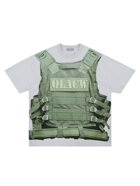 Liber Summer Men's Printed Letter T-shirts