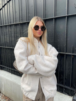 Stand Collar Solid Color Jackets