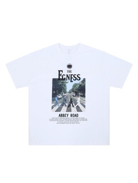 Liber Summer Men's Printed Letter T-shirts
