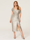 Liber Spring Women's Sequins Midi Dresses