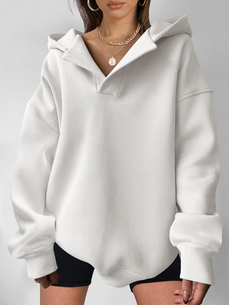 Liber Autumn Women's Hooded Solid Color Sweatshirts&Hoodies