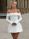 Liber Autumn Women's Off Shoulder Mini&Short Dresses
