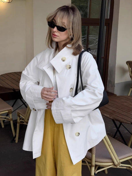 Coat Loose button trench coat
