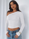 Liber Summer Women's Asymmetrical Solid Color T-shirts