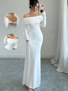 Liber Summer Women's Pleated Solid Color Maxi Dresses