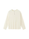 Liber Autumn Neutral wear Henry Collar Solid Color T-shirts