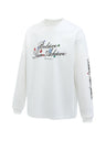 Crystal Lucky Alphabet Gem Print Long-sleeved T-shirt