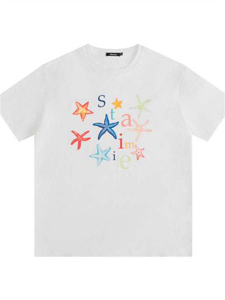 Liber Summer Women's Printed Letter T-shirts