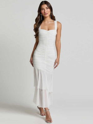 Liber Spring Women's Mesh Maxi Dresses