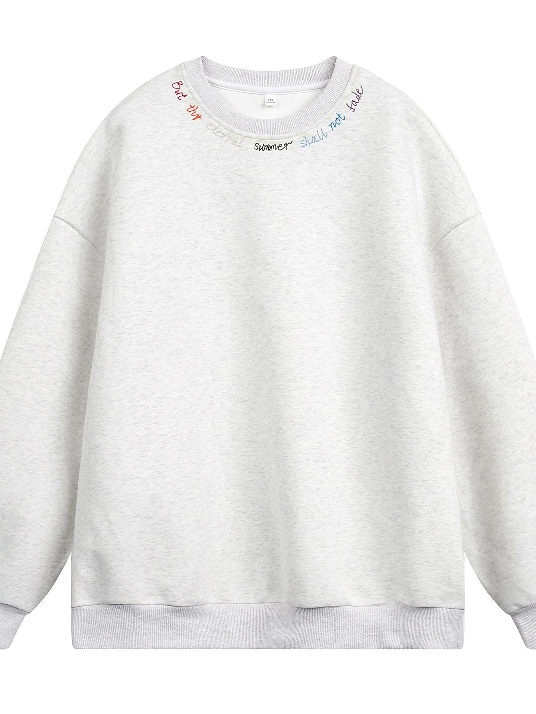 Liber Autumn Men's Embroidered Pattern Letter Sweatshirts
