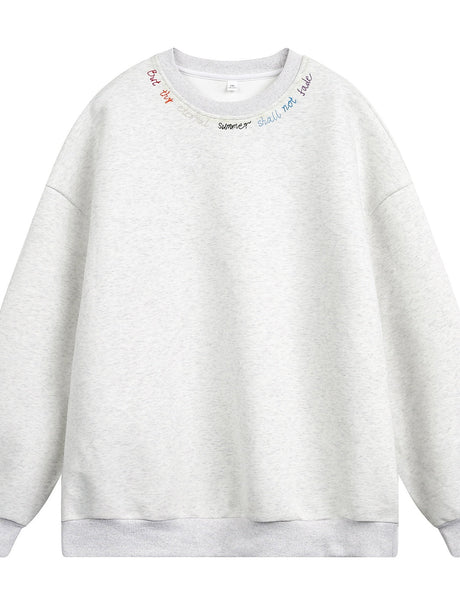 Liber Autumn Men's Embroidered Pattern Letter Sweatshirts