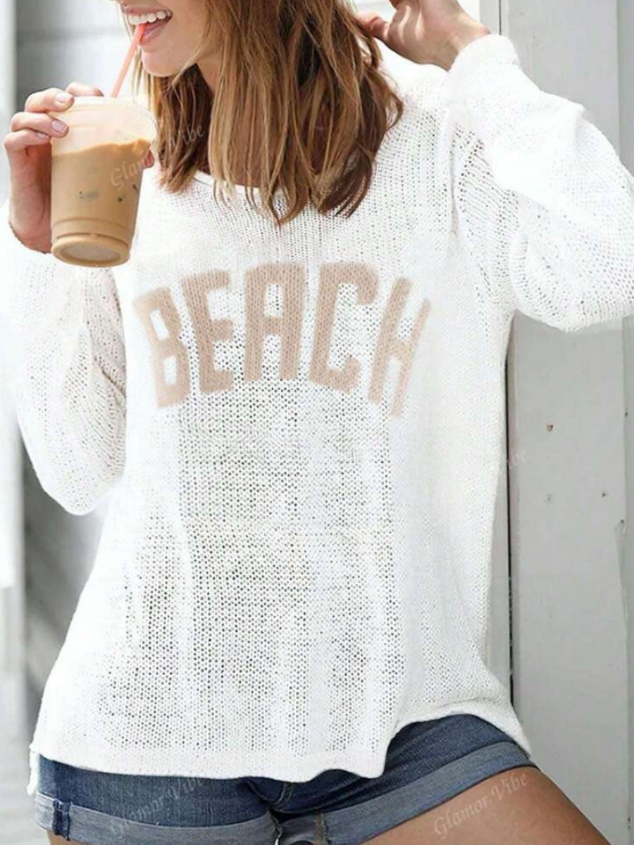 Liber Summer Women's Printed Smock Knitting Sweaters