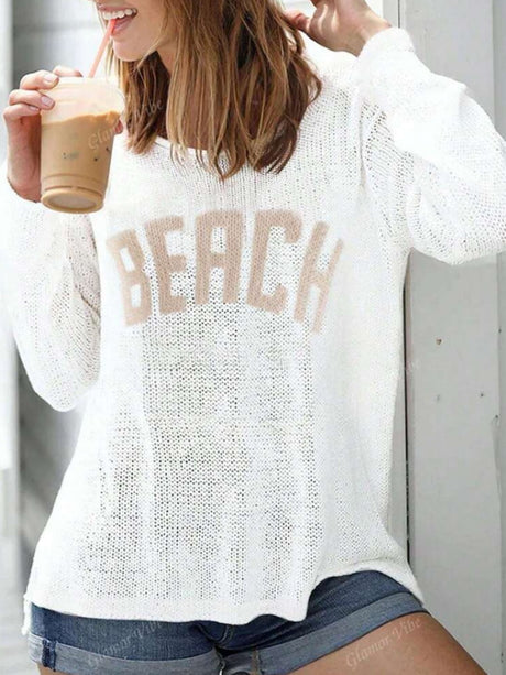 Liber Summer Women's Printed Smock Knitting Sweaters