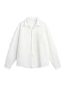 Liber Autumn Men's Pocket decoration Solid Color Shirts
