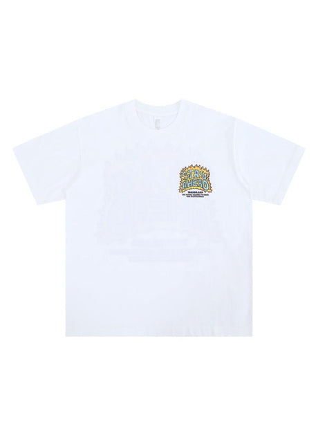 Liber Summer Men's Printed Letter T-shirts