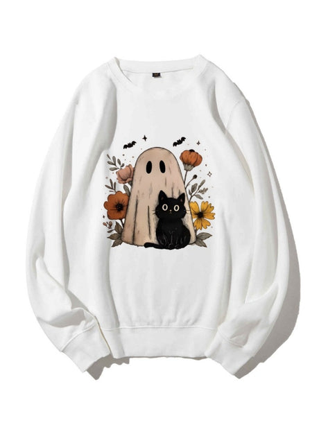 Halloween Pullover Printed Sweatshirt