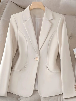 Slim Fit And Refined Tailoring Single-button Blazer