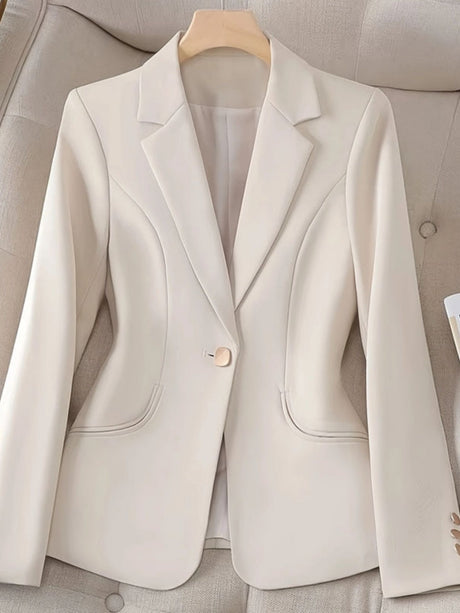 Slim Fit And Refined Tailoring Single-button Blazer