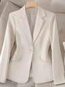 Slim Fit And Refined Tailoring Single-button Blazer