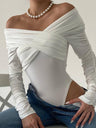 Liber Spring Women's Pleated Chiffon shirt