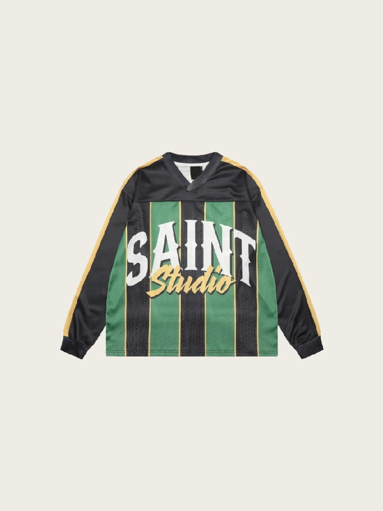 Neutral wear Printed Letter Long-sleeved T-shirt