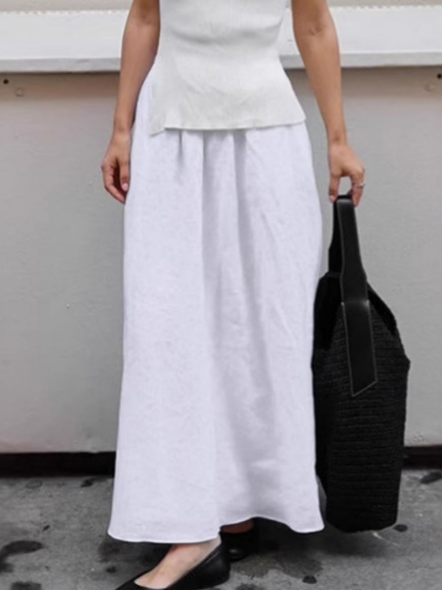 A-Swing Pocket White skirt