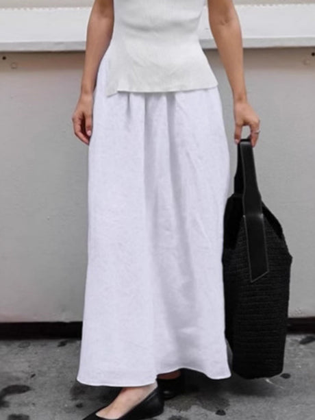 A-Swing Pocket White skirt