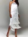 Tassel Backless Maxi Dresses