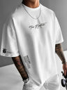 Liber Summer Men's Printed Letter T-shirts