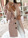 Medium-length Double-breasted Wool Suit Collar Coats