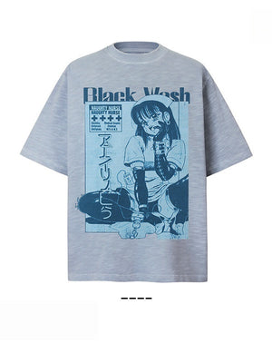 Liber Summer Neutral Printed Cartoon T-shirts