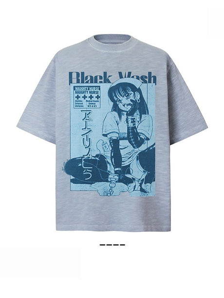 Liber Summer Neutral Printed Cartoon T-shirts