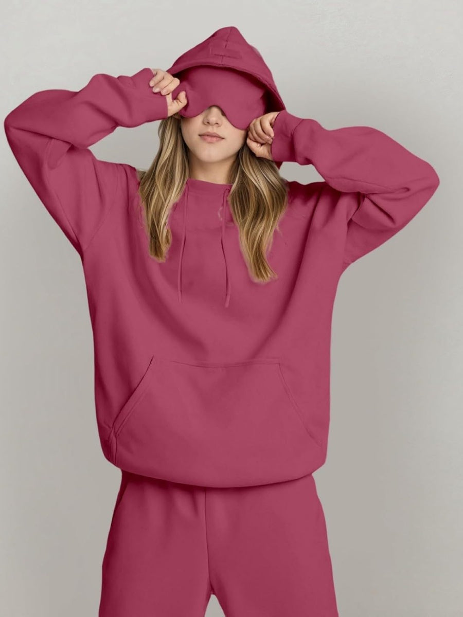 Liber Summer Women's Pocket Solid Color Sweatshirts&Hoodies