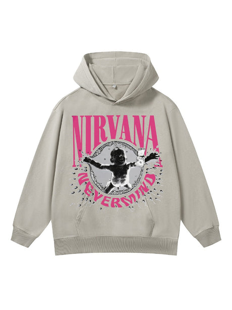 Nevermind Digital Direct Printing Washing Hoodies