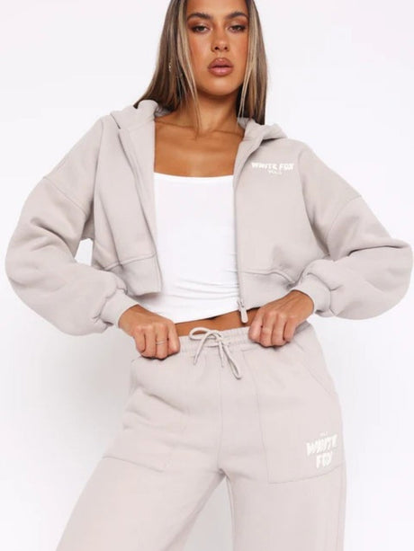 Liber Autumn Women's Thread Letter 2-piece Sets