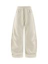 Double Pleat Machete Plush Casual Sweatpants